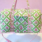 Scottie Pink and Green Floral Duffel Bag