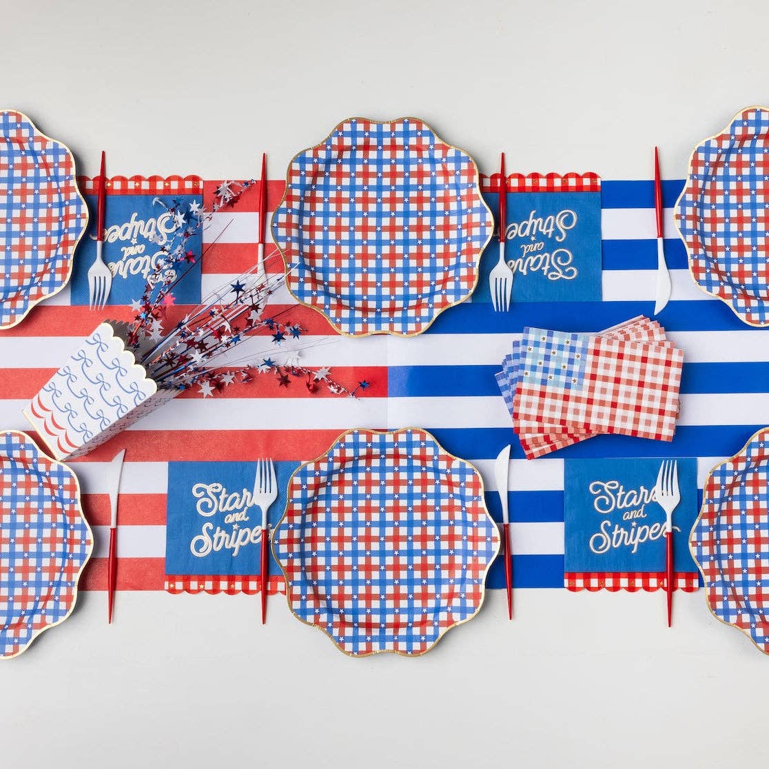 F6858 4TH OF JULY BOW FLAG POPCORN BOXES – Love of Character