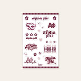 Sorority Sticker Sheet - 19 Chapters Available