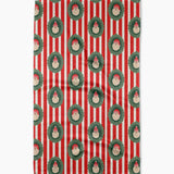 Striped Santa Tea Towel