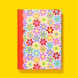 Hardcover Notebook - Flower Power Print