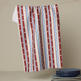 Blue Skies Stripes Tea Towel
