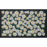 Black Daisy Terrace Collection Rug 2'3"- 3"9"