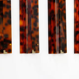 Dark Tortoise and Brass Acrylic Racks