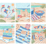 Dot-By-Letter Flow Art- Day At The Beach