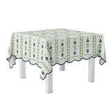 Rosemary Stripe Lagoon Square Game Tablecloth