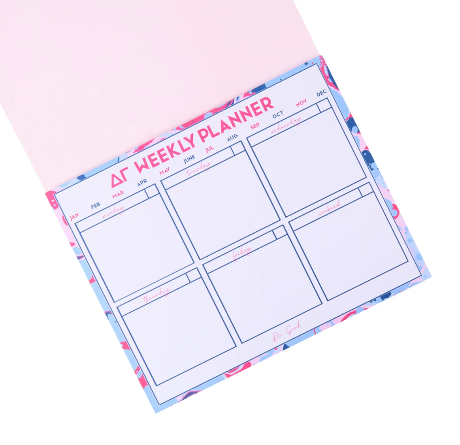 Sorority Weekly Desk Planner