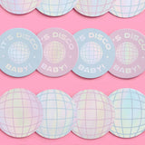 Disco Party Paper Coasters