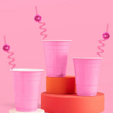 Pink Disco Straws