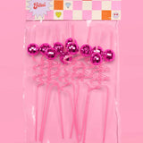 Pink Disco Straws