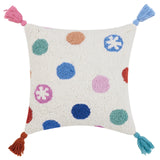 Dots with Tassels Hook Pillow