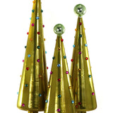 Decorated Dotted Trees- Chartreuse