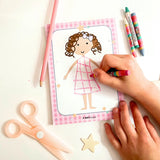 Dress-a-Doll Pretend Play Notepad- Pink