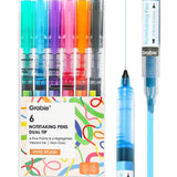 Dual-Tip Notetaking Pen Set of 6