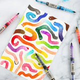 Dual-Tip Notetaking Pen Set of 6