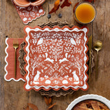 Rust Ric Rac Dinner Paper Napkins