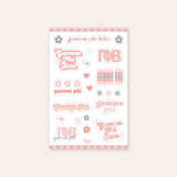 Sorority Sticker Sheet - 19 Chapters Available
