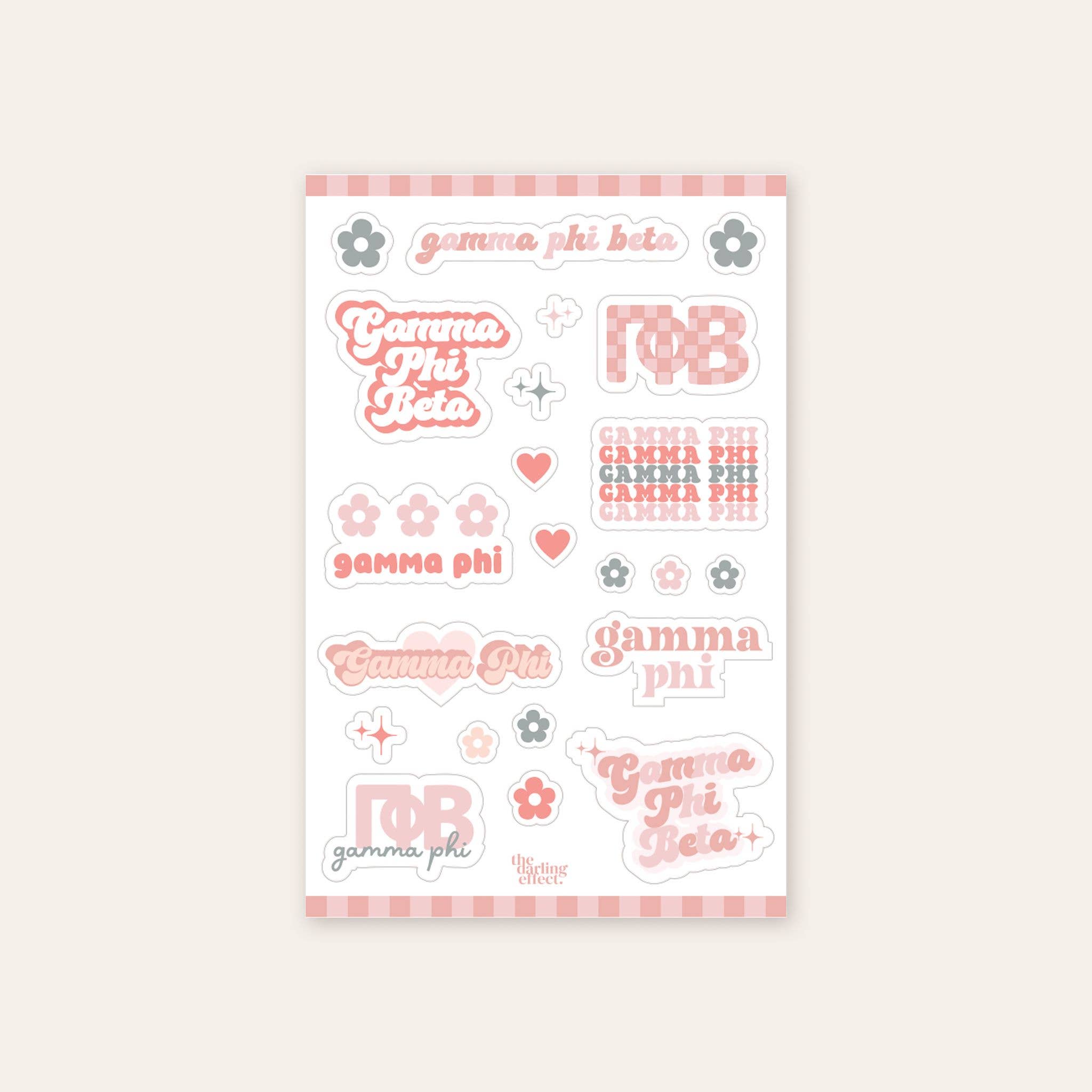Sorority Sticker Sheet - 19 Chapters Available