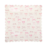 Pink Multi Bows Paper Plate