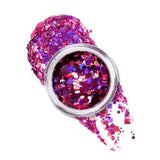 Macro Body Glitter | Fuchsia-Zinnia | Chunky Body Glitter