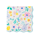 EASTER PASTEL FLORAL DINNER NAPKINS