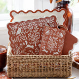 Acorn Grove Square Paper Plates