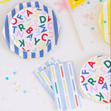 PENCIL STRIPE GUEST TOWELS