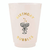 Gold Foil Frost Cups - Birthday Bubbles