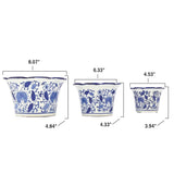 Ceramic Chinoiserie Planter Pot