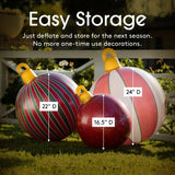 Polka Dot Light Up Inflatable Ornaments
