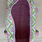 Scottie Pink and Green Floral Duffel Bag