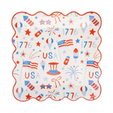USA Icons Paper Plate - 9"
