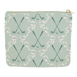 Golf Laurel Zipper Canvas Pouch