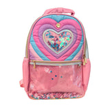 "Taylor" Quilted Confetti Hearts Backpack
