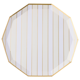 CHAMPAGNE FIZZ SIGNATURE CABANA STRIPE PLATES