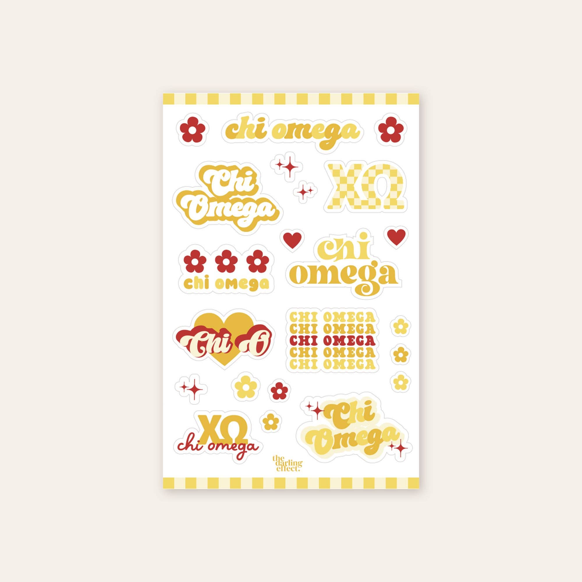 Sorority Sticker Sheet - 19 Chapters Available