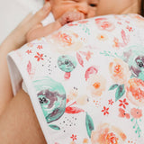 3 Pack Premium Burp Cloths - Bloom