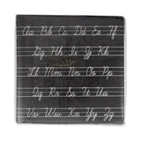 Cursive ABCs Paper Cocktail Napkin