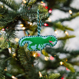 Needlepoint Icon Ornament - Dinosaur