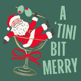 A Tini Bit Merry - Foil Cocktail Napkins