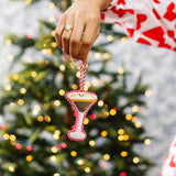 Needlepoint Icon Ornament - Espresso Martini