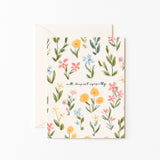 With Sympathy Wildflower Card