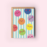 All The Smiles Colorful Smiley Greeting Card