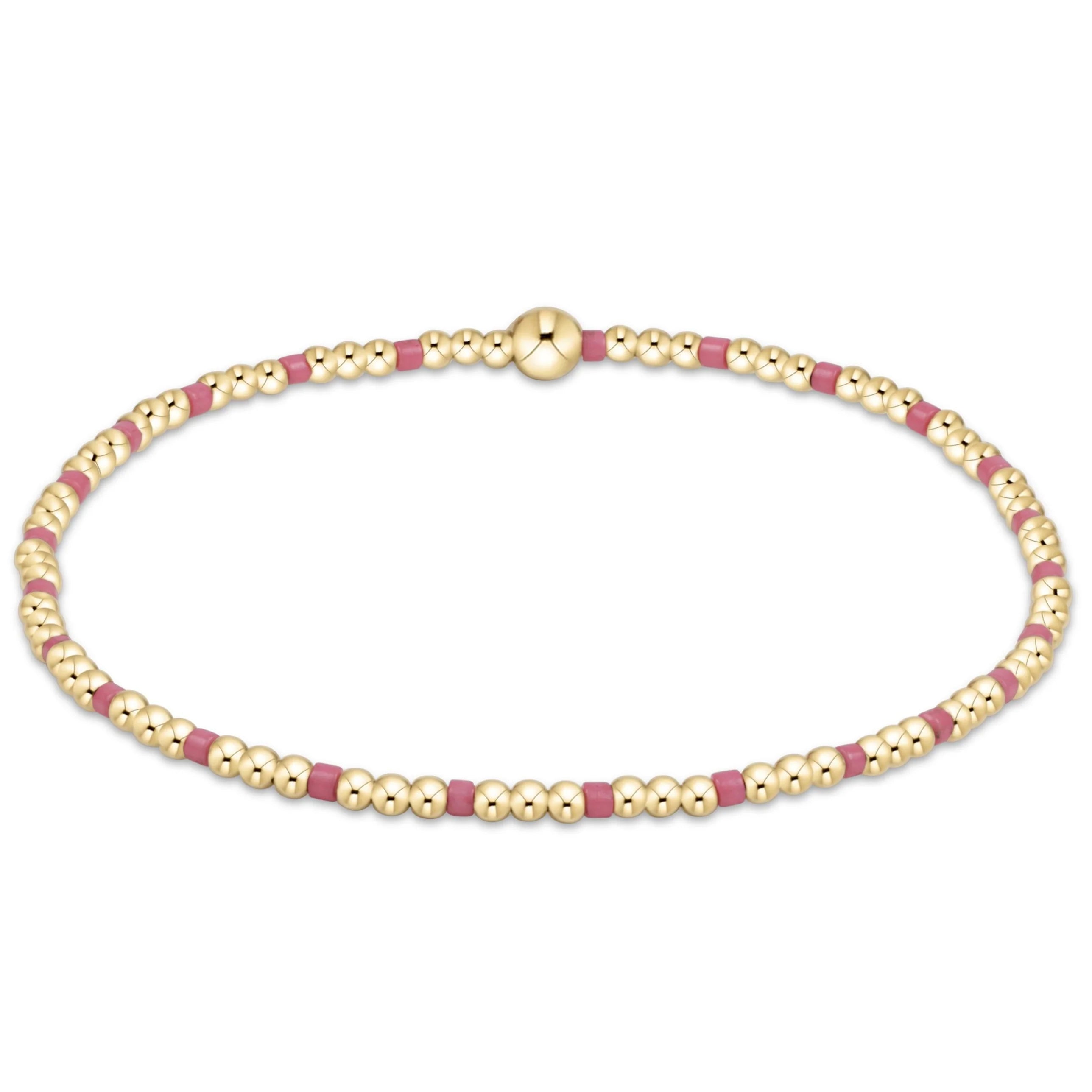 Egirl Hope Sincerity Pattern 2mm Bead Bracelet