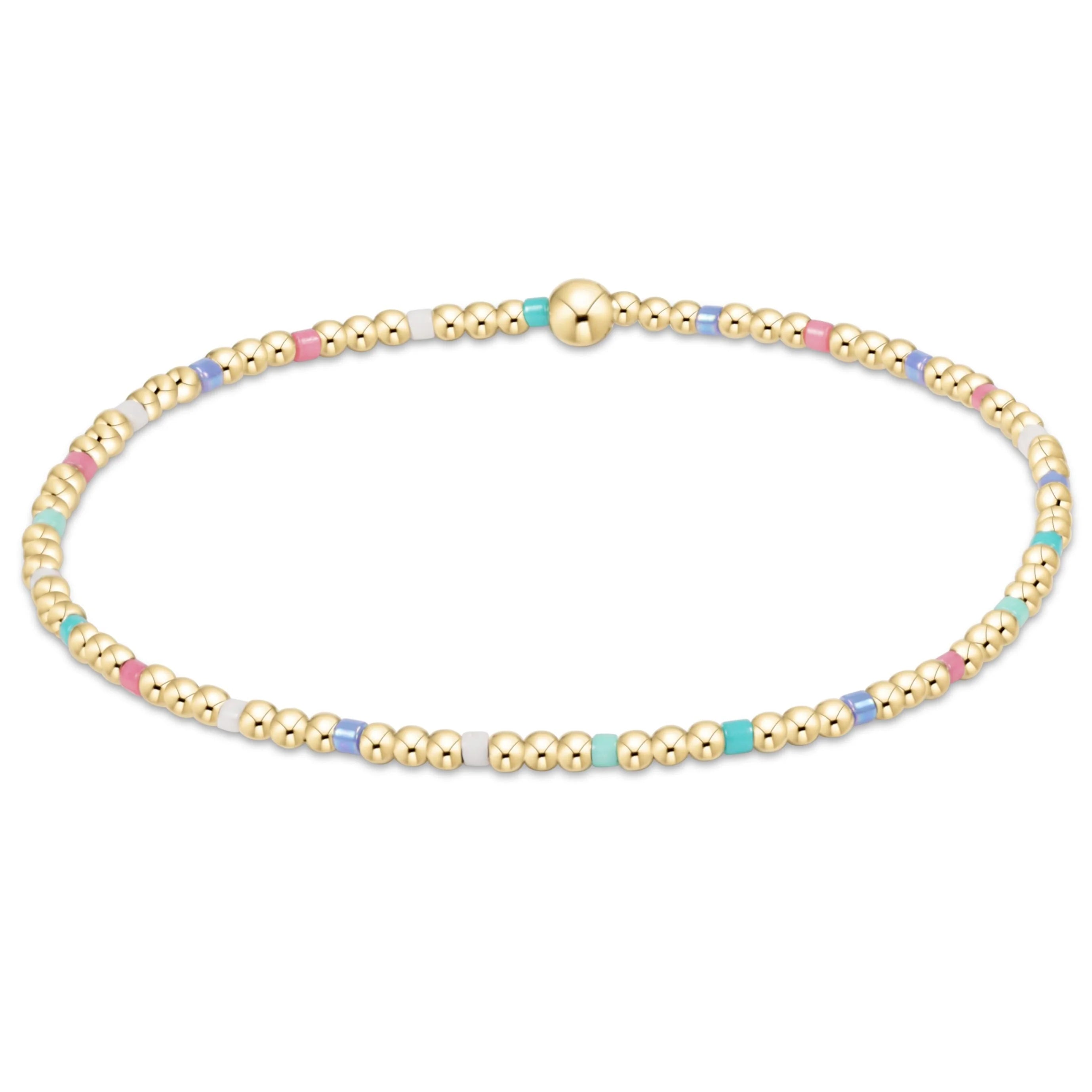 Egirl Hope Sincerity Pattern 2mm Bead Bracelet