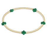 Small Signature Cross Gold Pattern Bracelet 2mm