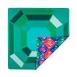 Emerald Gem Double-Sided Mahjong Mat