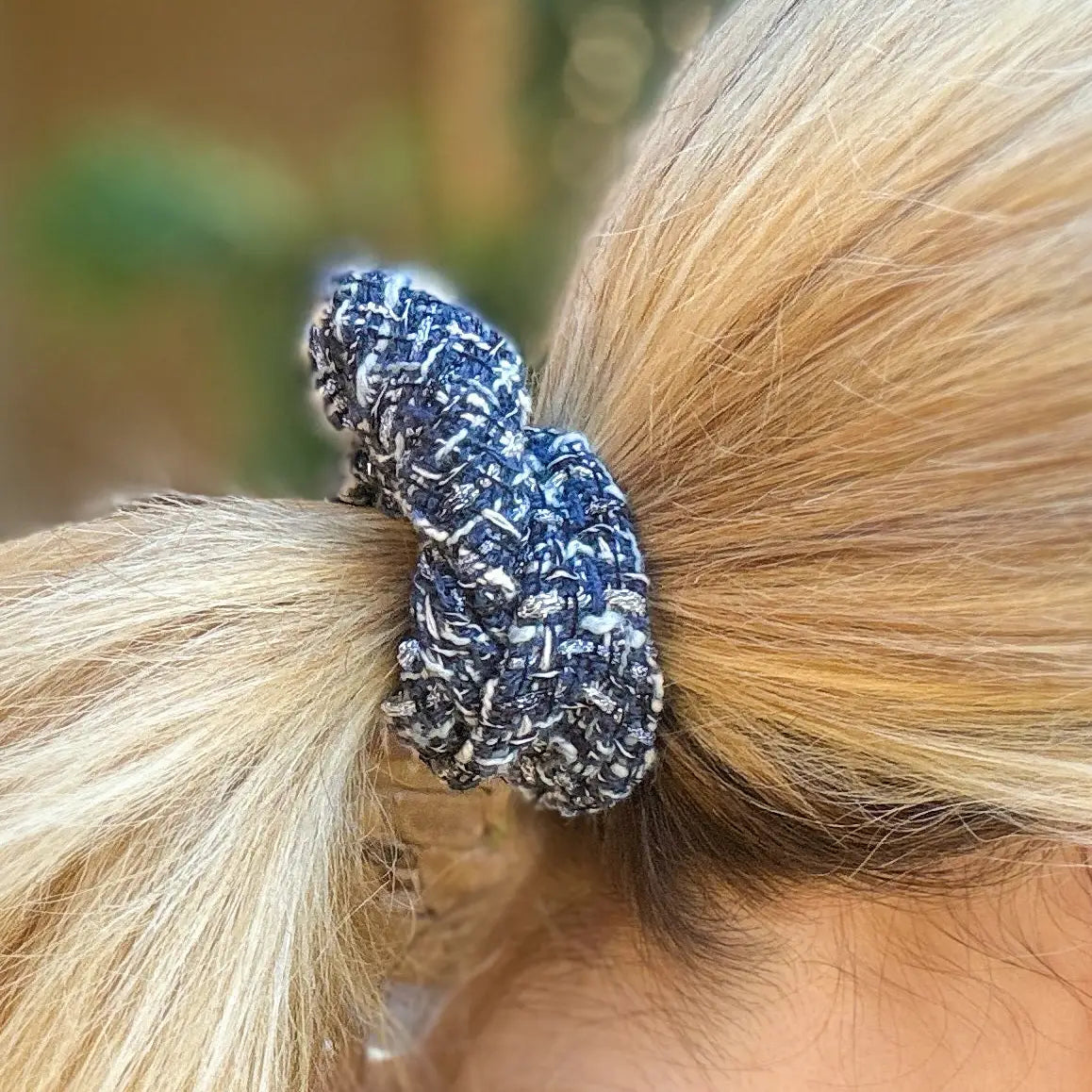 Tweed Scrunchies- Assorted Colors