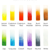 Watercolor Pocket Set of 12 With Brush- Essential Colors