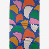 Peacock Flowers Tea Towel